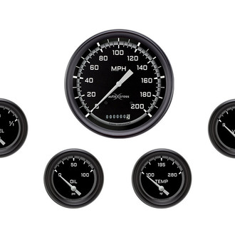 Classic Instruments® - AutoCross Series 4-5/8" Custom 5-Gauge Set
