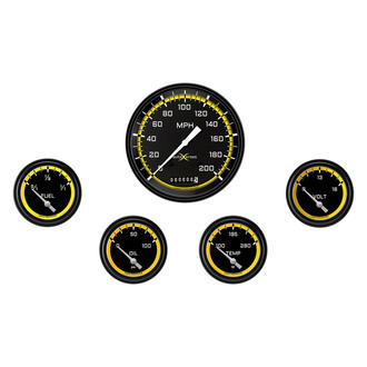 Classic Instruments® - AutoCross Series 4-5/8" Custom 5-Gauge Set