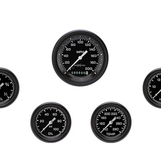 Classic Instruments® - AutoCross Series 3-3/8" Custom 5-Gauge Set