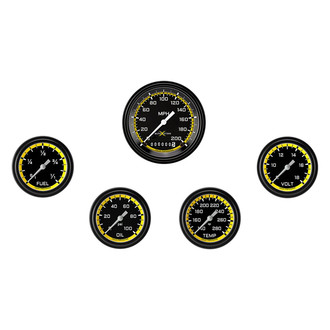 Classic Instruments® - AutoCross Series 3-3/8" Custom 5-Gauge Set