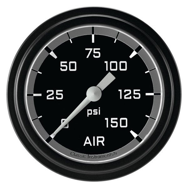 Classic Instruments® - AutoCross Gray Series 2-5/8" Air Pressure Gauge, 150 psi