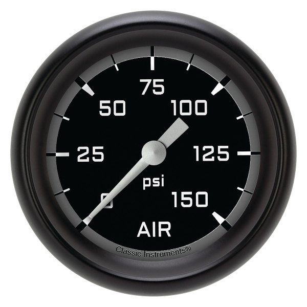 Classic Instruments® - AutoCross Gray Series 2-5/8" Air Pressure Gauge, 150 psi