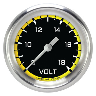 Classic Instruments® - AutoCross Series 2-5/8" Voltmeter, 8-18 V