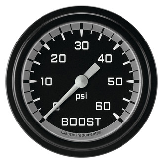 Classic Instruments® - AutoCross Series 2-5/8" Boost Gauge, 60 psi