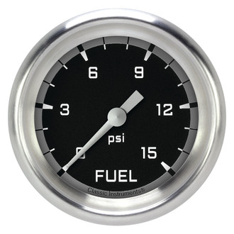 Classic Instruments® - AutoCross Series 2-5/8" Fuel Pressure Gauge, 15 psi