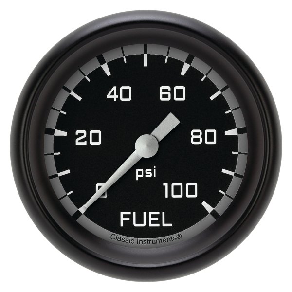 Classic Instruments® - AutoCross Gray Series 2-5/8" Fuel Pressure Gauge, 100 psi