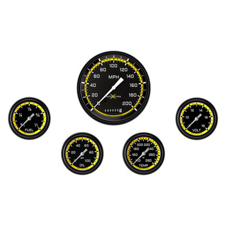 Classic Instruments® - AutoCross Series 4-5/8" Custom 5-Gauge Set