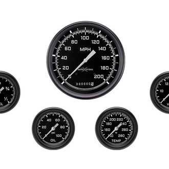 Classic Instruments® - AutoCross Series 3-3/8" Custom 5-Gauge Set