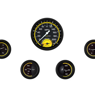 Classic Instruments® - AutoCross Series 3-3/8" Custom 5-Gauge Set