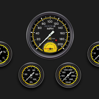 Classic Instruments® - AutoCross Series 4-5/8" Custom 5-Gauge Set