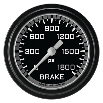 Classic Instruments® - AutoCross Series 2-5/8" Brake Pressure Gauge, 1800 psi