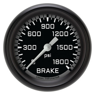 Classic Instruments® - AutoCross Series 2-5/8" Brake Pressure Gauge, 1800 psi