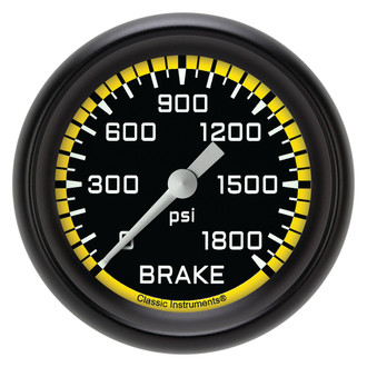 Classic Instruments® - AutoCross Series 2-5/8" Brake Pressure Gauge, 1800 psi