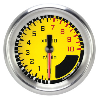 Classic Instruments® - AutoCross Series 2-5/8" Tachometer, 10,000 RPM