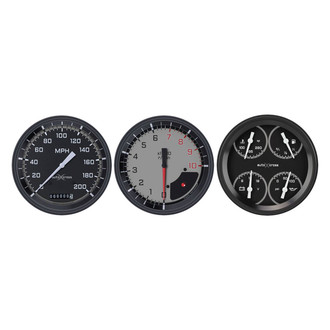 Classic Instruments® - AutoCross Series 4-5/8" Custom 3-Gauge Set