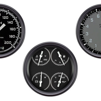Classic Instruments® - AutoCross Series 4-5/8" Custom 3-Gauge Set