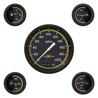 Classic Instruments® - AutoCross Series 4-5/8" Custom 5-Gauge Set