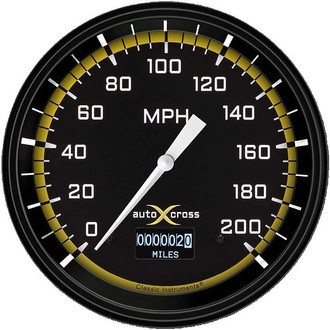 Classic Instruments® - AutoCross Series 4-5/8" Speedometer, 200 MPH