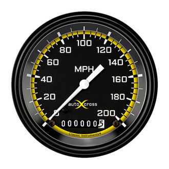 Classic Instruments® - AutoCross Series 3-3/8" Speedometer, 200 MPH