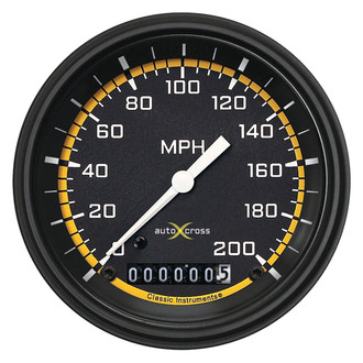 Classic Instruments® - AutoCross Series 3-3/8" Speedometer, 200 MPH