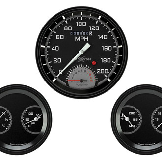 Classic Instruments® - AutoCross Series 4-5/8" Custom 3-Gauge Set