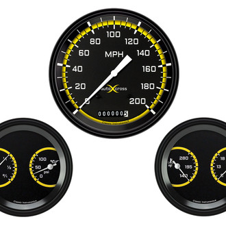 Classic Instruments® - AutoCross Series 4-5/8" Custom 3-Gauge Set