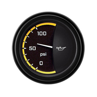 Classic Instruments® - AutoCross Series 2-1/8" Oil Pressure Gauge, 100 psi
