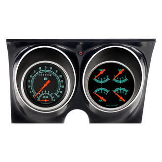 Classic Instruments® - G-Stock Series 4-5/8" Direct Fit 2-Gauge Set, 140 MPH, 8,000 RPM