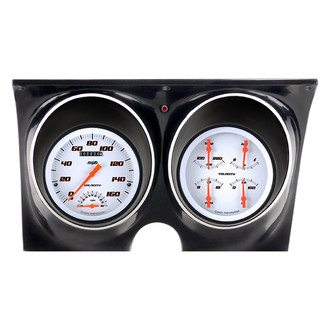 Classic Instruments® - Velocity Series 4-5/8" Speedtachular and Quad Direct Fit Gauge Set, 160 MPH, 10,000 RPM