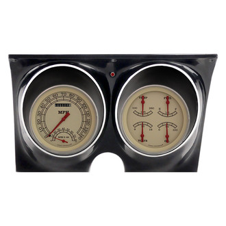 Classic Instruments® - Vintage Series 4-5/8" Speedtachular and Quad Direct Fit Gauge Set, 140 MPH, 8,000 RPM