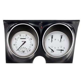 Classic Instruments® - White Hot Series 4-5/8" Direct Fit 2-Gauge Set, 140 MPH, 8,000 RPM