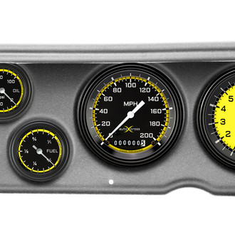 Classic Instruments® - AutoCross Series 3-3/8" Direct Fit 6-Gauge Set