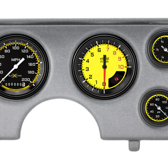 Classic Instruments® - AutoCross Series 3-3/8" Direct Fit 6-Gauge Set, 75-10