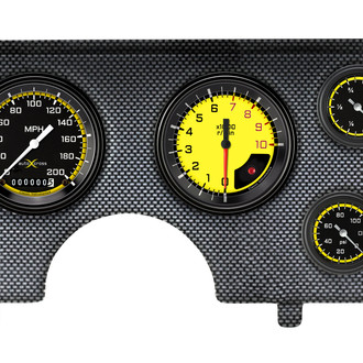 Classic Instruments® - AutoCross Series 3-3/8" Direct Fit 6-Gauge Set, 75-10