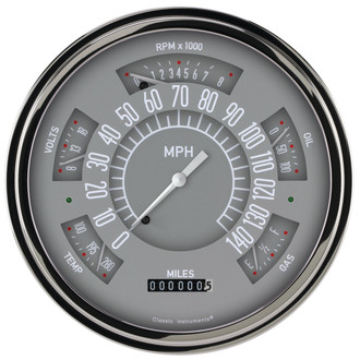 Classic Instruments® - Classic Gray Series Custom Gauge Set
