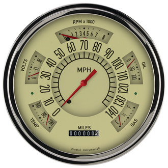 Classic Instruments® - Classic Tan Series Custom Gauge Set