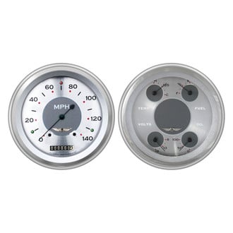 Classic Instruments® - All American Series 4-5/8" Speedometer and Quad Direct Fit Gauge Set, 140 MPH