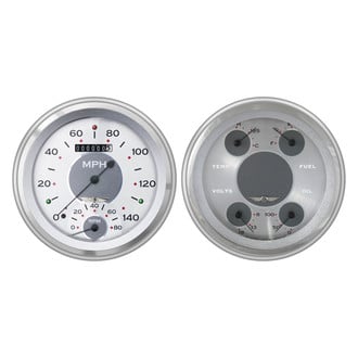 Classic Instruments® - All American Series 4-5/8" Speedtachular and Quad Direct Fit Gauge Set, 140 MPH, 8,000 RPM