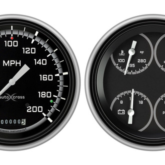 Classic Instruments® - AutoCross Gray Series 5" Custom Gauge Set