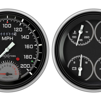 Classic Instruments® - AutoCross Gray Series 5" Custom Gauge Set