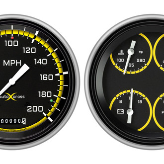 Classic Instruments® - AutoCross Yellow Series 5" Custom Gauge Set