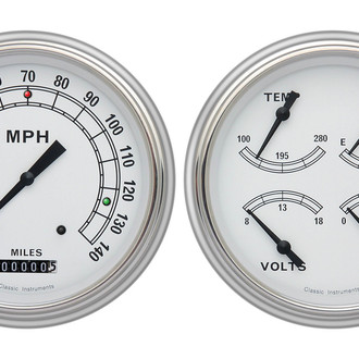 Classic Instruments® - Classic White Series 5" Custom Gauge Set