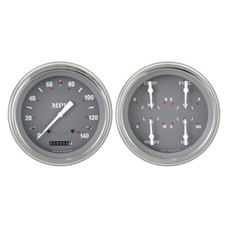 Classic Instruments® - SG Series 4-5/8" Speedometer and Quad Direct Fit Gauge Set, 140 MPH