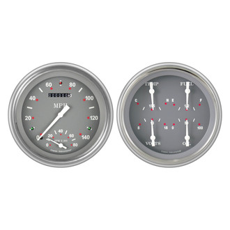 Classic Instruments® - SG Series 4-5/8" Speedtachular and Quad Direct Fit Gauge Set, 140 MPH, 8,000 RPM