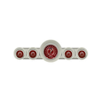 Classic Instruments® - V8 Red Steelie Series Custom Gauge Set