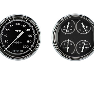 Classic Instruments® - AutoCross Gray Series Custom Gauge Set
