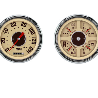 Classic Instruments® - Classic Tan Series Custom Gauge Set