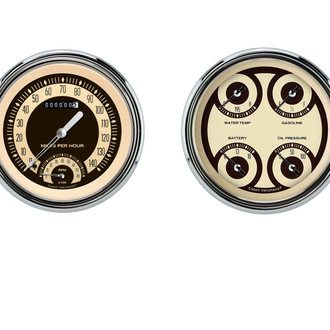 Classic Instruments® - Nostalgia VT Series Custom Gauge Set