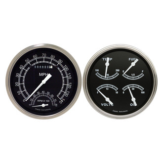 Classic Instruments® - Traditional Series 4-5/8" Direct Fit 2-Gauge Set, 140 MPH, 240-33