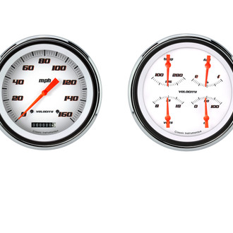 Classic Instruments® - Velocity White Series Custom Gauge Set